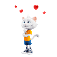 Familypark love cat heart i love you Sticker