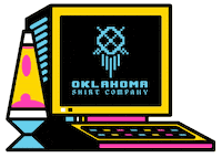 Oklahoma_Shirt_Company design glitch computer graphic design Sticker
