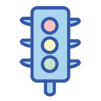 stop go STICKER by Bow & Drape