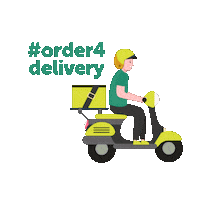 slurppos delivery order deliveryman slurppos Sticker