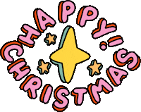 Happy Christmas Sticker by Poppy Deyes