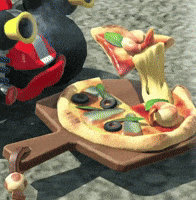 Mario Kart Pizza GIF