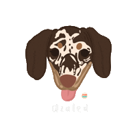 Dog Sticker by Ann of Facedit