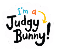 Judgybunny Sticker by Linzie Hunter