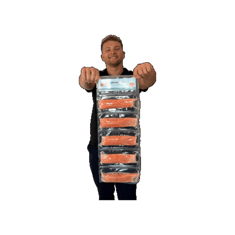 Salmon Sticker by Salty Seafood