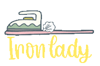 Iron Lady Laundry Sticker