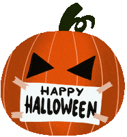 Scaring Jack-O-Lantern Sticker