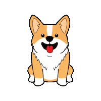 Corgi Cute Dog Sticker by Petique, Inc.