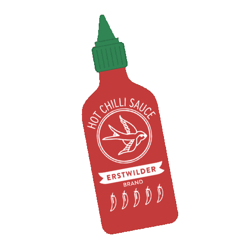 Hot Sauce Condiments Sticker by Erstwilder