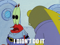 I Didnt Do It Spongebob Squarepants GIF