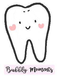 teeth smile Sticker by Bubbly Moments
