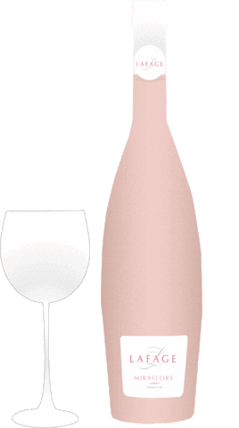 Domainelafage giphyupload drink wine rose Sticker