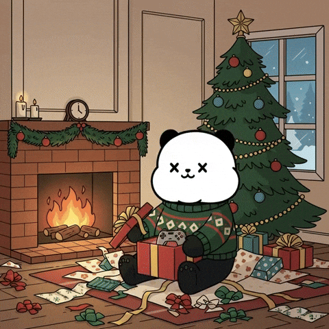 Merry Christmas Happy Holidays GIF by Kanpai Pandas