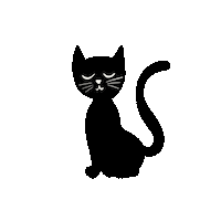 Cat Nocturno Sticker
