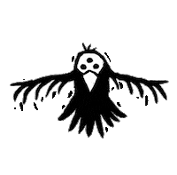 HIISI beer eyes flying three Sticker