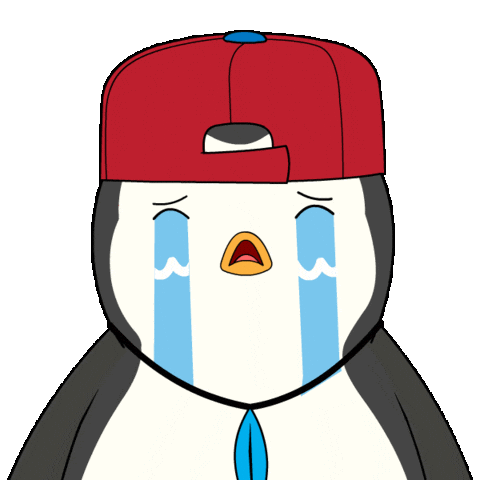 Sad Oh No Sticker by Pudgy Penguins