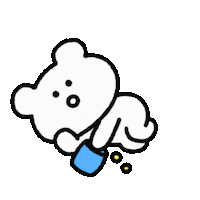 BBANGSIL bear snack yammy 빵실 Sticker
