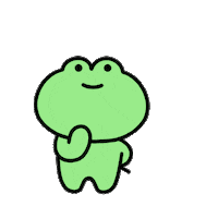 BBANGSIL flower gift frog 개구리 Sticker
