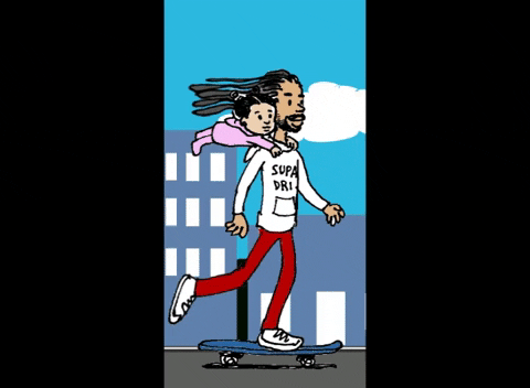 seituhayden giphygifmaker birthday skateboarding dads and daughters GIF