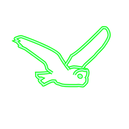 Owl Flying Sticker