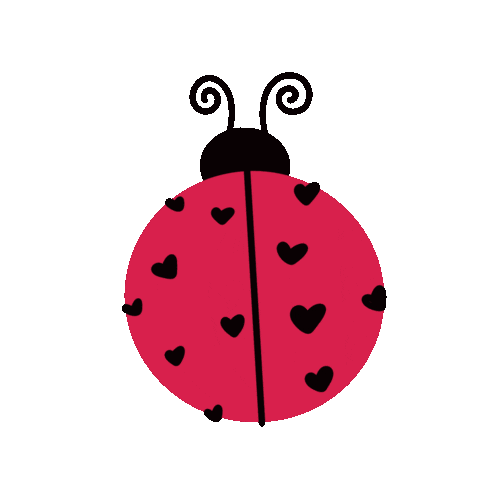 Lady Bug Love Sticker