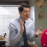 happy cracking up GIF by NBC