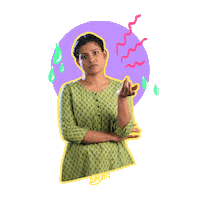 Girl Help Sticker by Chhaa Jaa