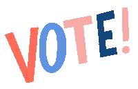helloluckycards vote protest mail stamp Sticker