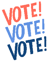 helloluckycards vote protest mail stamp Sticker