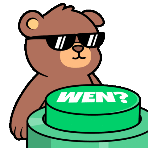 Hurry Up Waiting Sticker by BEARISH