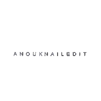 Anouknailedit anouknailedit logo-zwart Sticker