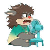 Sweating Summer Time Sticker