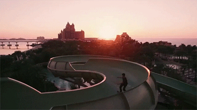 skateboarding waterslide GIF by Digg