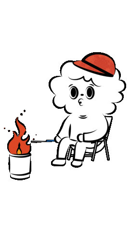 Bonfire Camping Sticker by 37CAMP