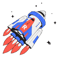 Spaceship Starship Sticker by ROVE