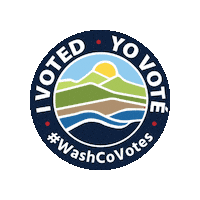 WashCoOregon vote i voted voted yo vote Sticker