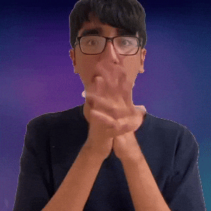 Surprise face, hands on cheeks