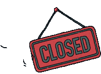ATECREW illustration covid sign lockdown Sticker