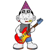 Rock Guitar Sticker by Zhot Music