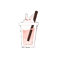 Primikuku i love you newpost cake rabbit Sticker