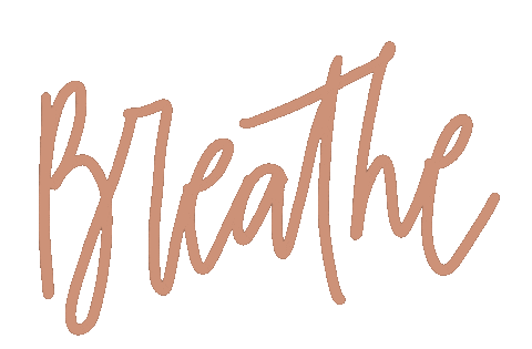 Lettering Breathe Sticker