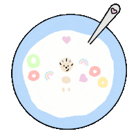 Breakfast Hedgehog Sticker