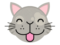 Happy Cat Sticker by Shallow Lagoon