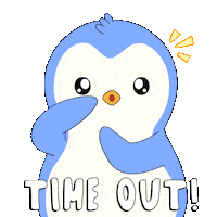 Hold Up Penguin Sticker by Pudgy Penguins