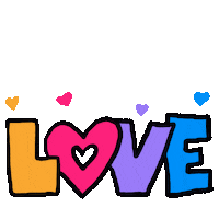 I Love You Hearts Sticker