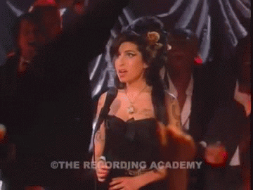 shocked amy winehouse GIF by Recording Academy / GRAMMYs