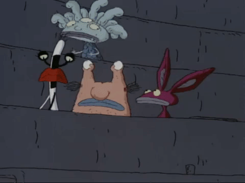 nickrewind giphydvr nicksplat aaahh real monsters giphyarm014 GIF