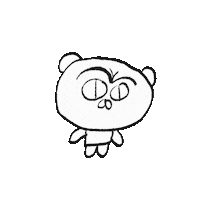 Illustration Bear Sticker