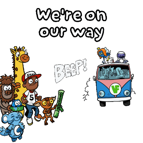 Coming On My Way Sticker by VeeFriends