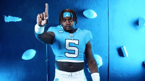 North Carolina Football GIF by UNC Tar Heels